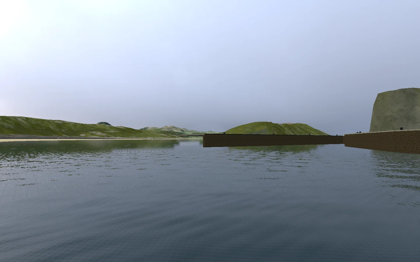 Captura de SellaVR: vista desde la piragua en Ribadesella
